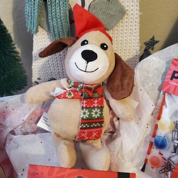 Christmas bundle stocking stuffer gift lot dog crafts kits stickers stuffed dog - Picture 10 of 11